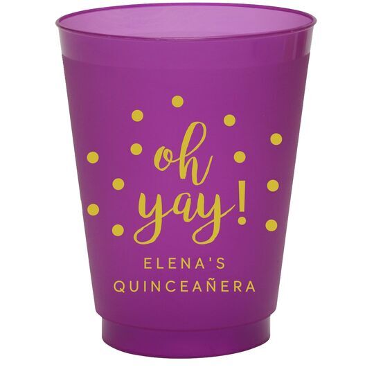 Confetti Dots Oh Yay! Colored Shatterproof Cups